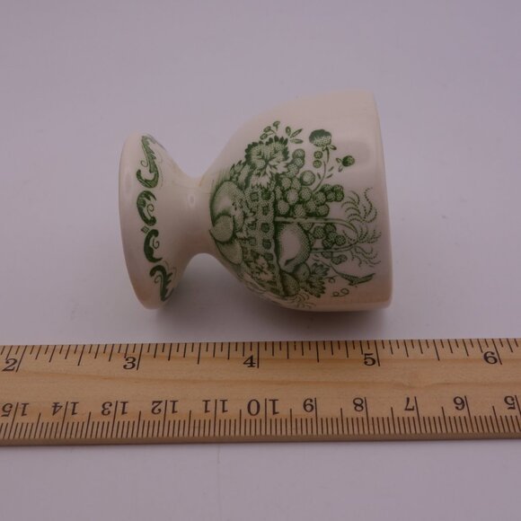 Mason's England Ceramic Egg Cup with Green Flower Pattern - Picture 10 of 13